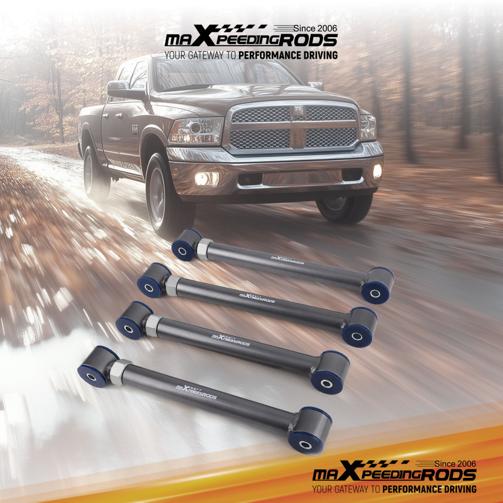 Adjustable Upgraded Front Control Arms For 1994-2009 compatible for Dodge Ram 4x4 4WD 0-6 Lift