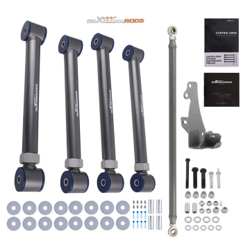 Adjustable 4x Front Control Arms + Track Bar 0-4 Lift compatible for Ram 2500 1994-2002