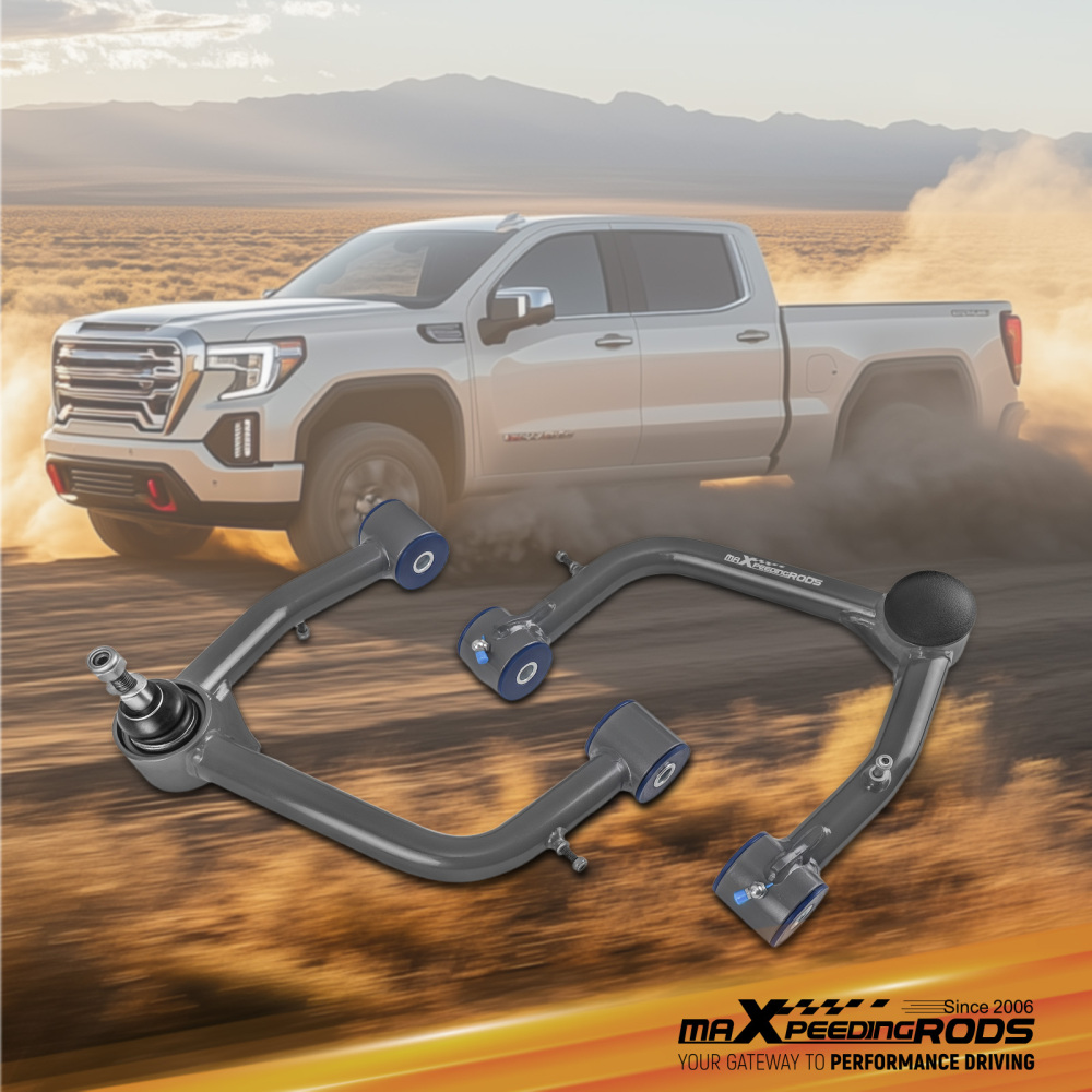 2x Front Upper Control Arms 2-4 Lift for 2019-2024 compatible for Silverado 1500 compatible for GMC Sierra