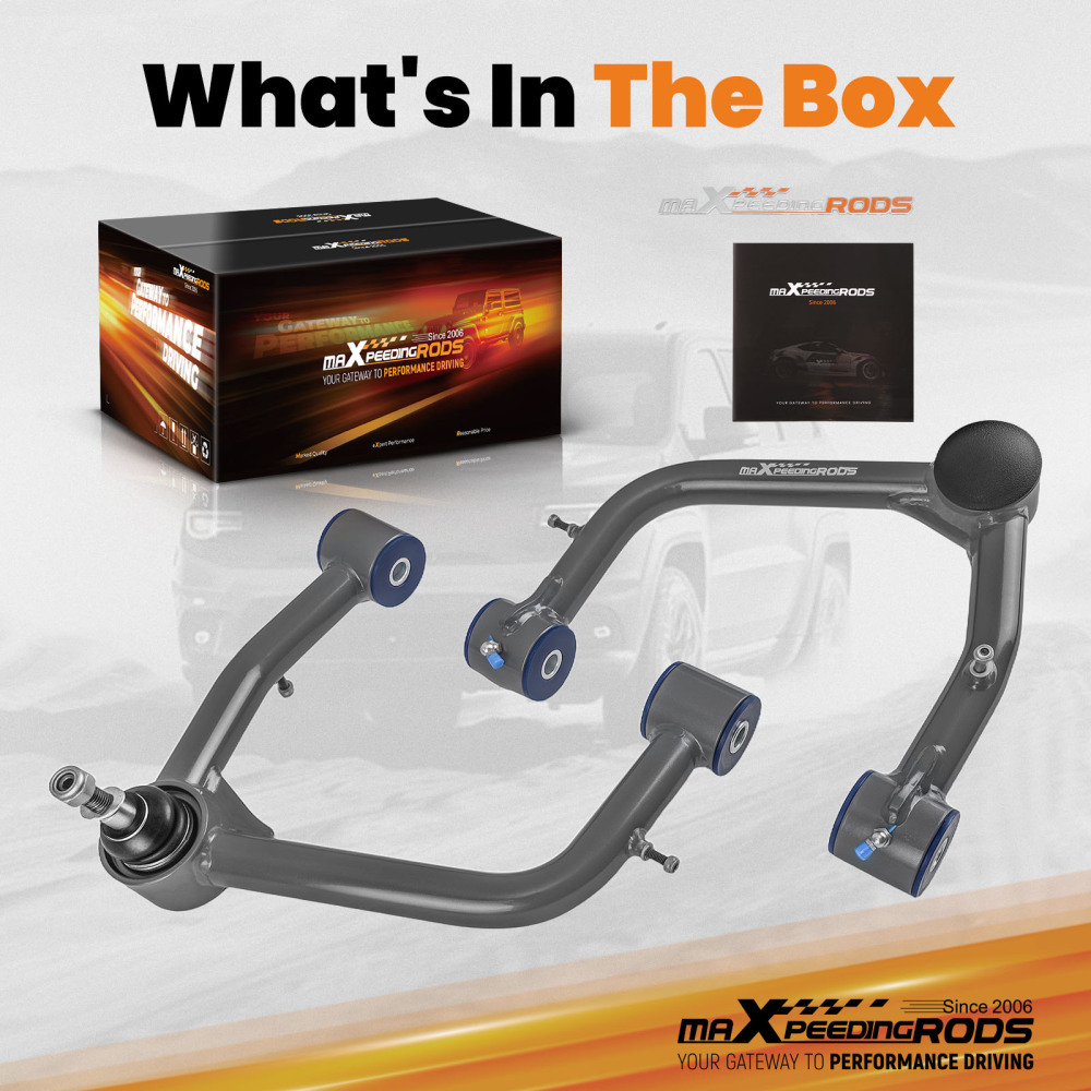 2x Front Upper Control Arms 2-4 Lift for 2019-2024 compatible for Silverado 1500 compatible for GMC Sierra