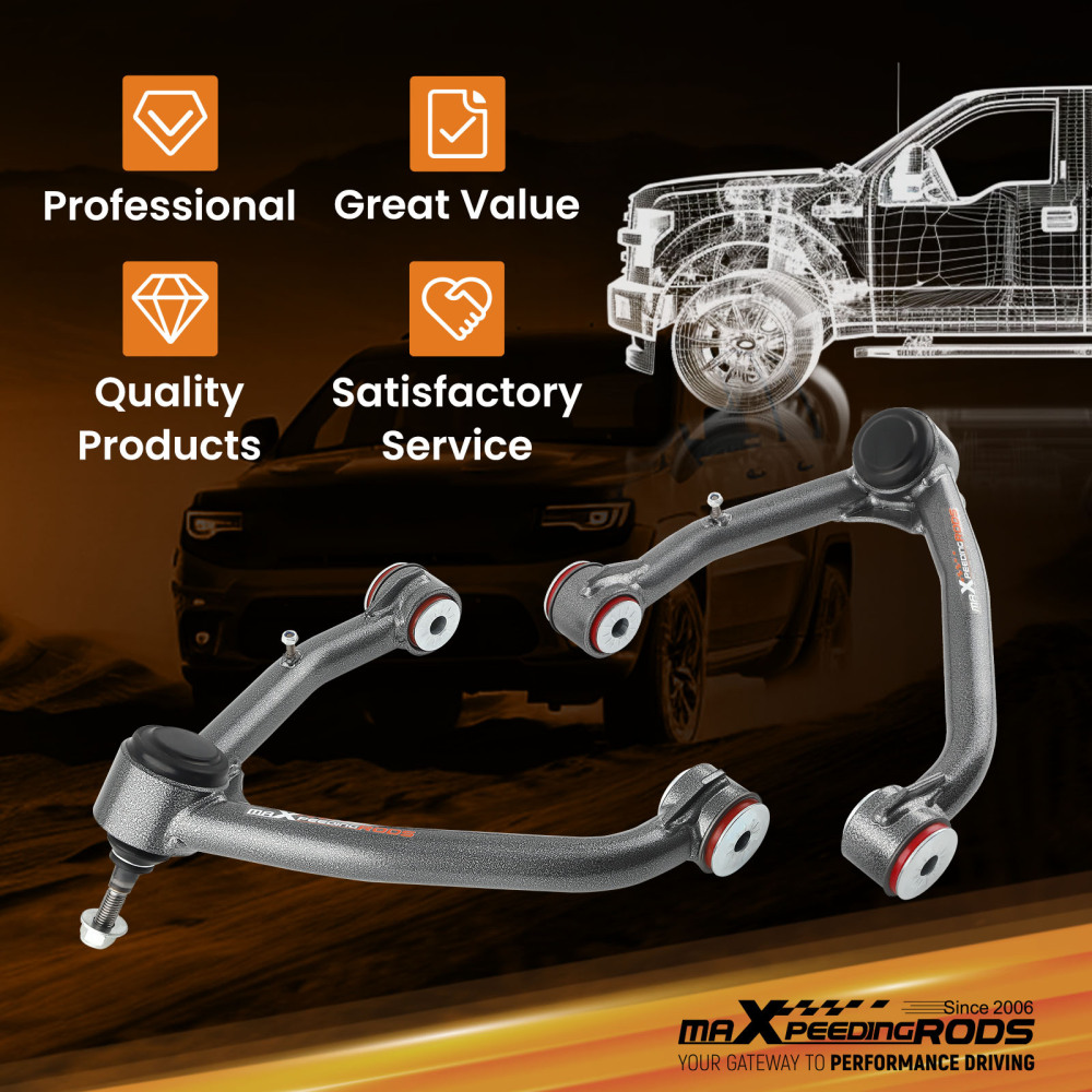 Tubular Adjustable Control Arms compatible for Cadillac Escalade 2007-2015 2WD 4WD A-Arms