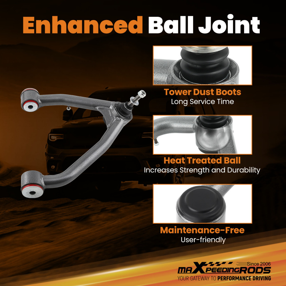 Tubular Adjustable Control Arms compatible for Cadillac Escalade 2007-2015 2WD 4WD A-Arms