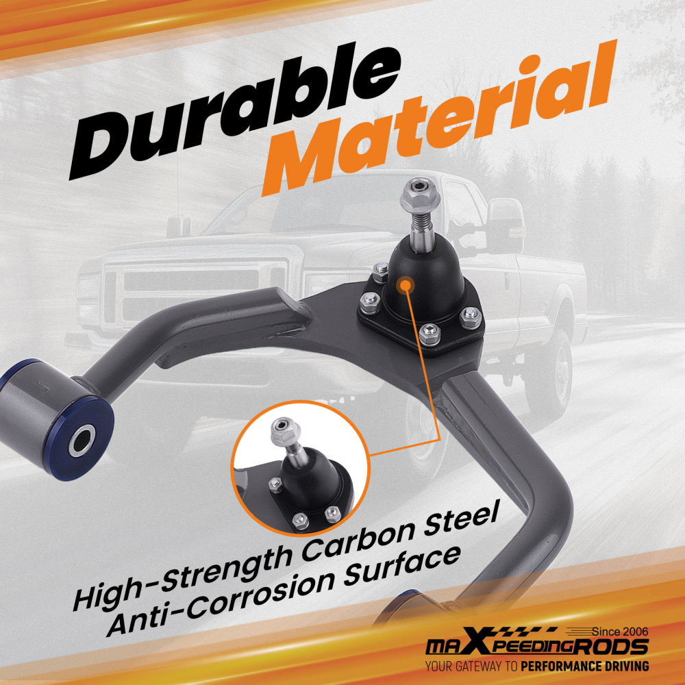 Alignment Front Upper Control Arms for 07-15 compatible for Chevy Silverado Sierra 1500 2WD 4WD