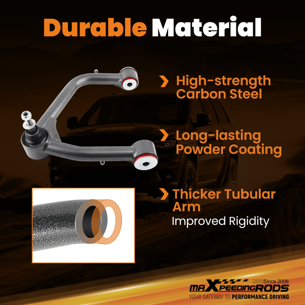 Front Upper Control Arms 2-4” Lift for 2019-2022 compatible for GMC Sierra 1500 compatible for Silverado 1500