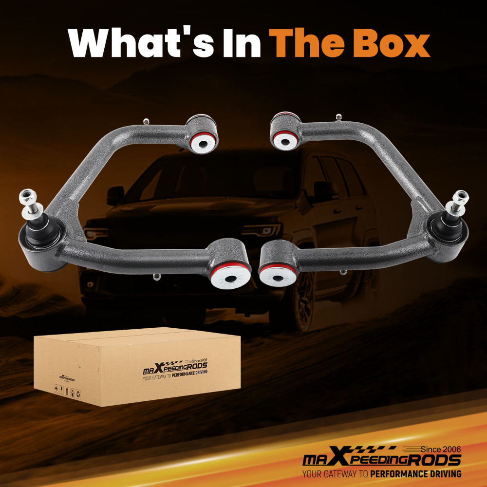 Front Upper Control Arms 2-4” Lift for 2019-2022 compatible for GMC Sierra 1500 compatible for Silverado 1500