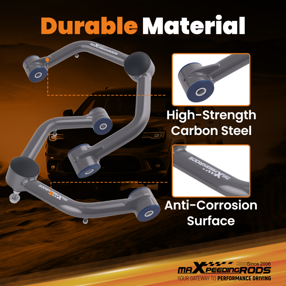 Front Upper Control Arms 2-4 Lift compatible for Chevrolet Silverado Sierra 4X4 1999-2006