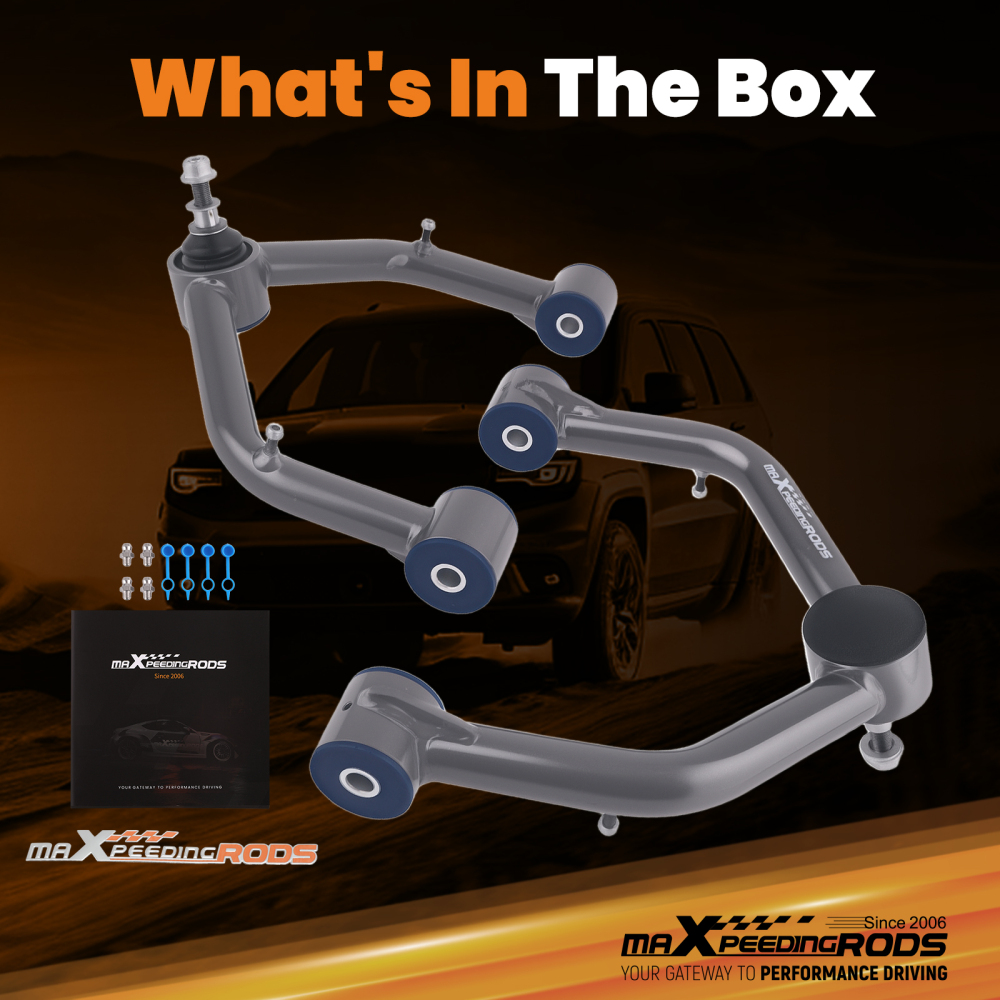 Front Upper Control Arms 2-4 Lift compatible for Chevrolet Silverado Sierra 4X4 1999-2006