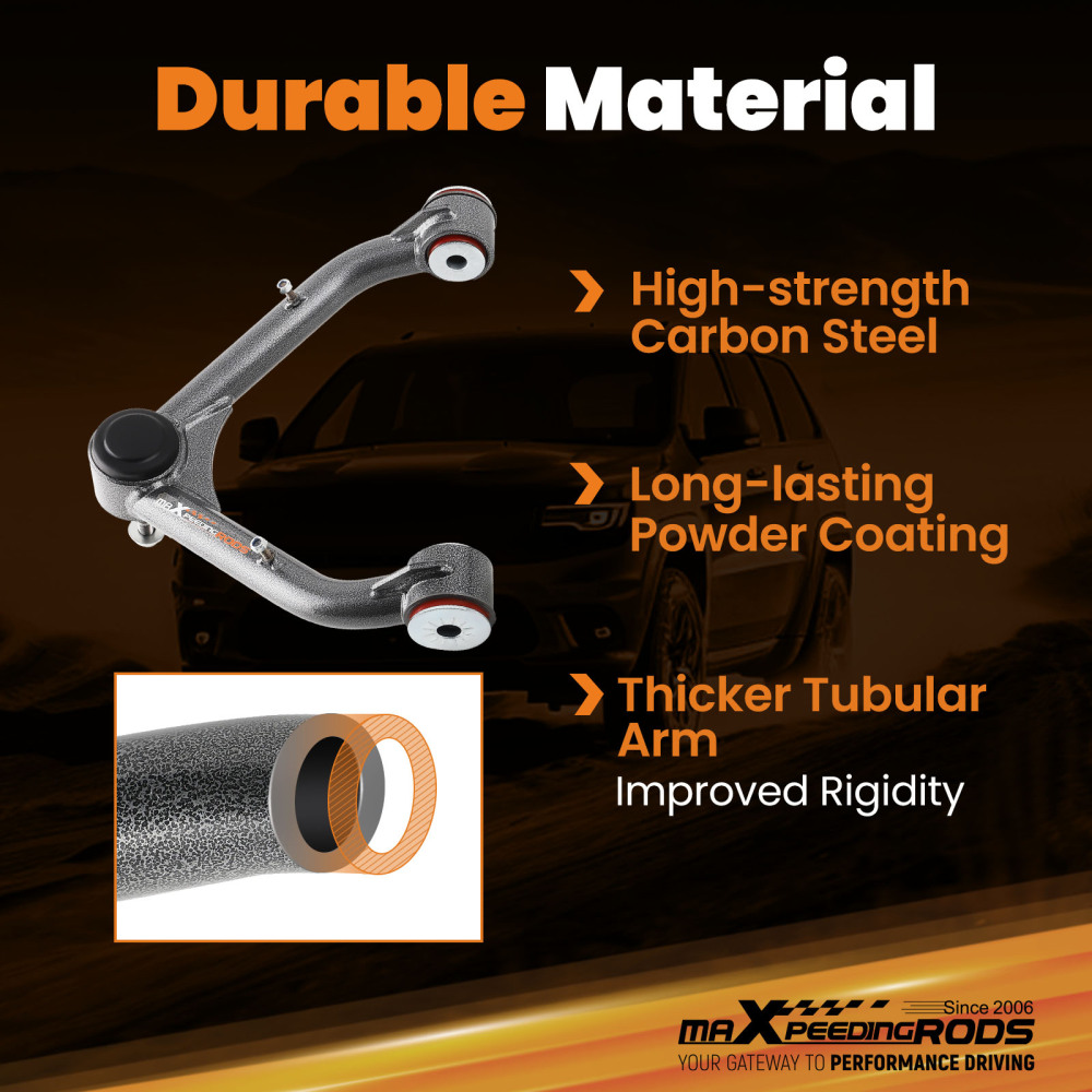 Front Upper Control Arms 2-4 Lift Kit For 1999-2000 compatible for Chevy Silverado 1500 compatible for Sierra