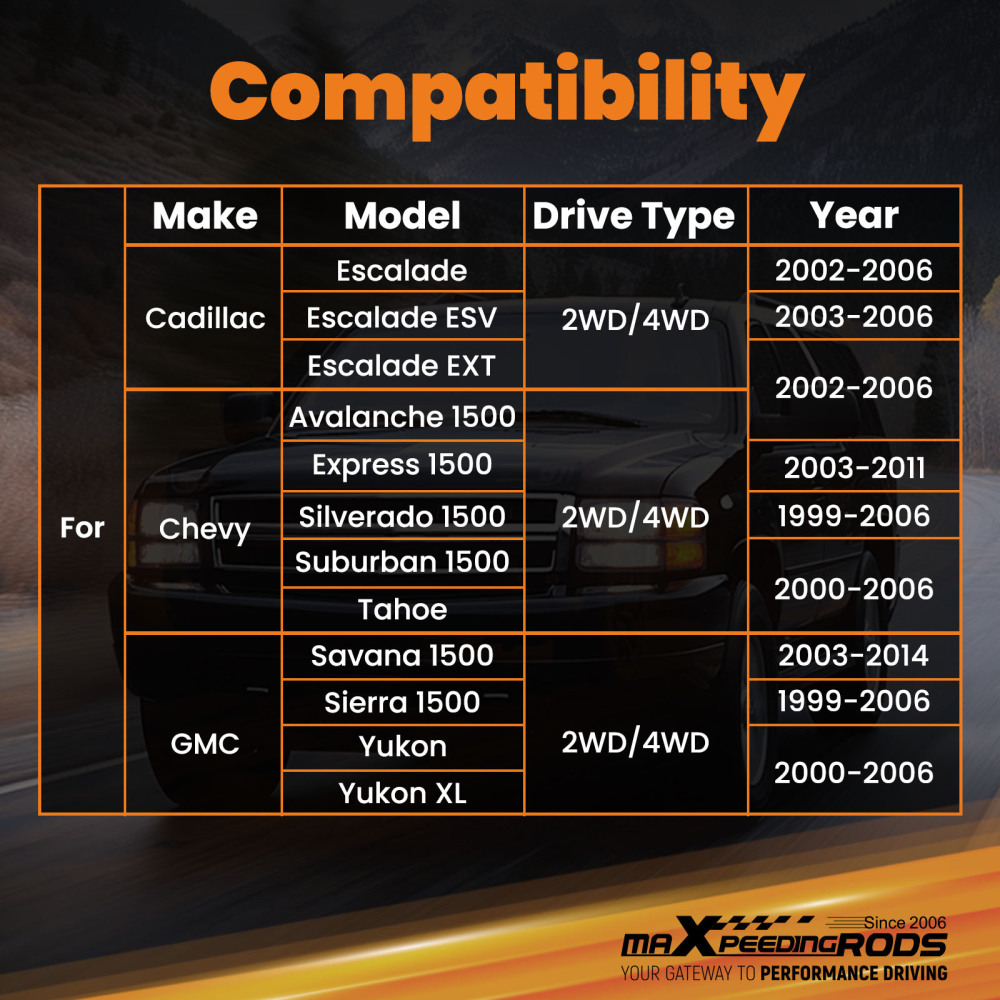 Front Upper Control Arms 2-4 Lift Kit For 1999-2000 compatible for Chevy Silverado 1500 compatible for Sierra