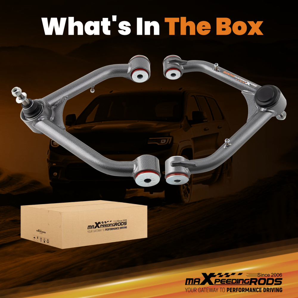 Front Upper Control Arms 2-4 Lift Kit For 1999-2000 compatible for Chevy Silverado 1500 compatible for Sierra