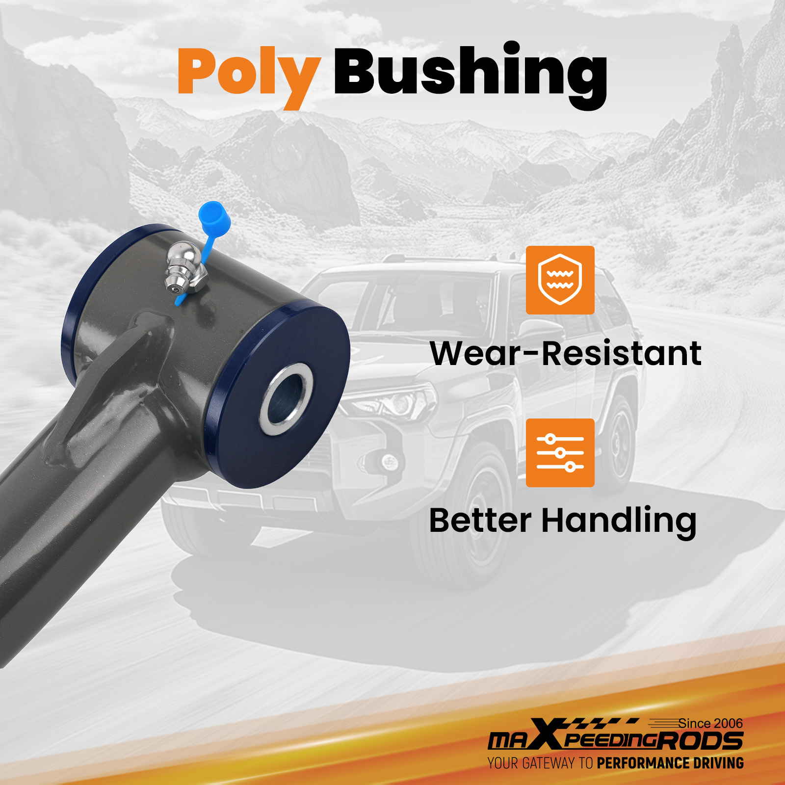 2-4 Inch Lift Front Upper Control Arms With Ball Joints Compatible