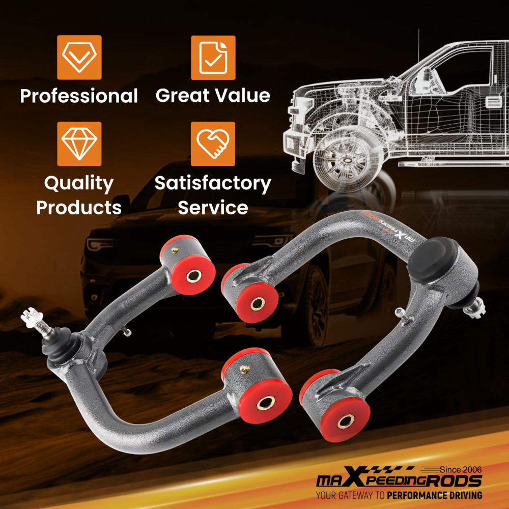 Upper Control Arm 2-4 Lift For 03-24 compatible for Toyota 4Runner 2007-2014 FJ Cruiser GX460