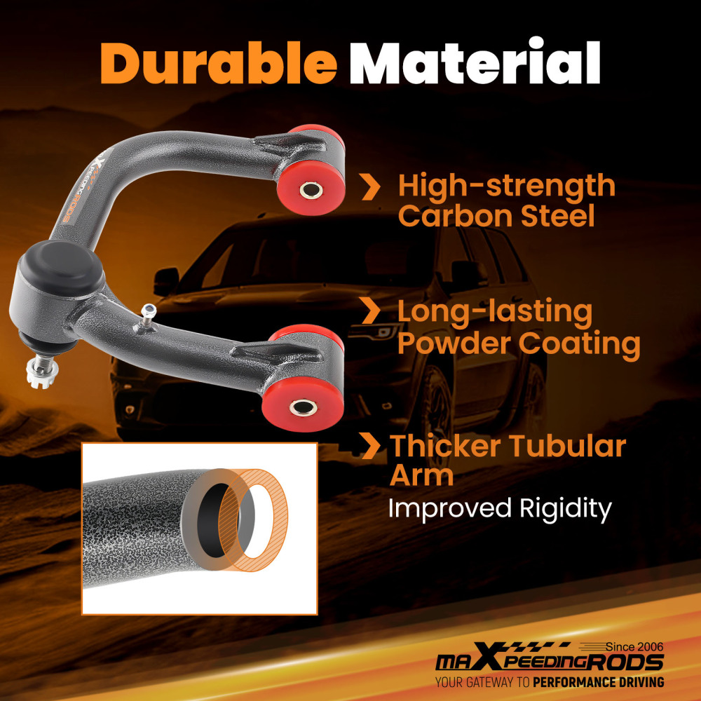 Upper Control Arm 2-4 Lift For 03-24 compatible for Toyota 4Runner 2007-2014 FJ Cruiser GX460