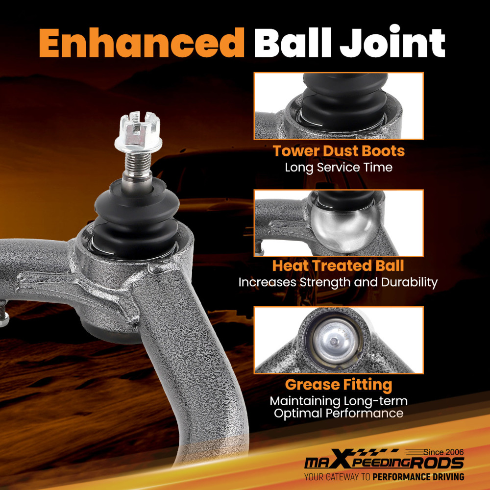 Upper Control Arm 2-4 Lift For 03-24 compatible for Toyota 4Runner 2007-2014 FJ Cruiser GX460