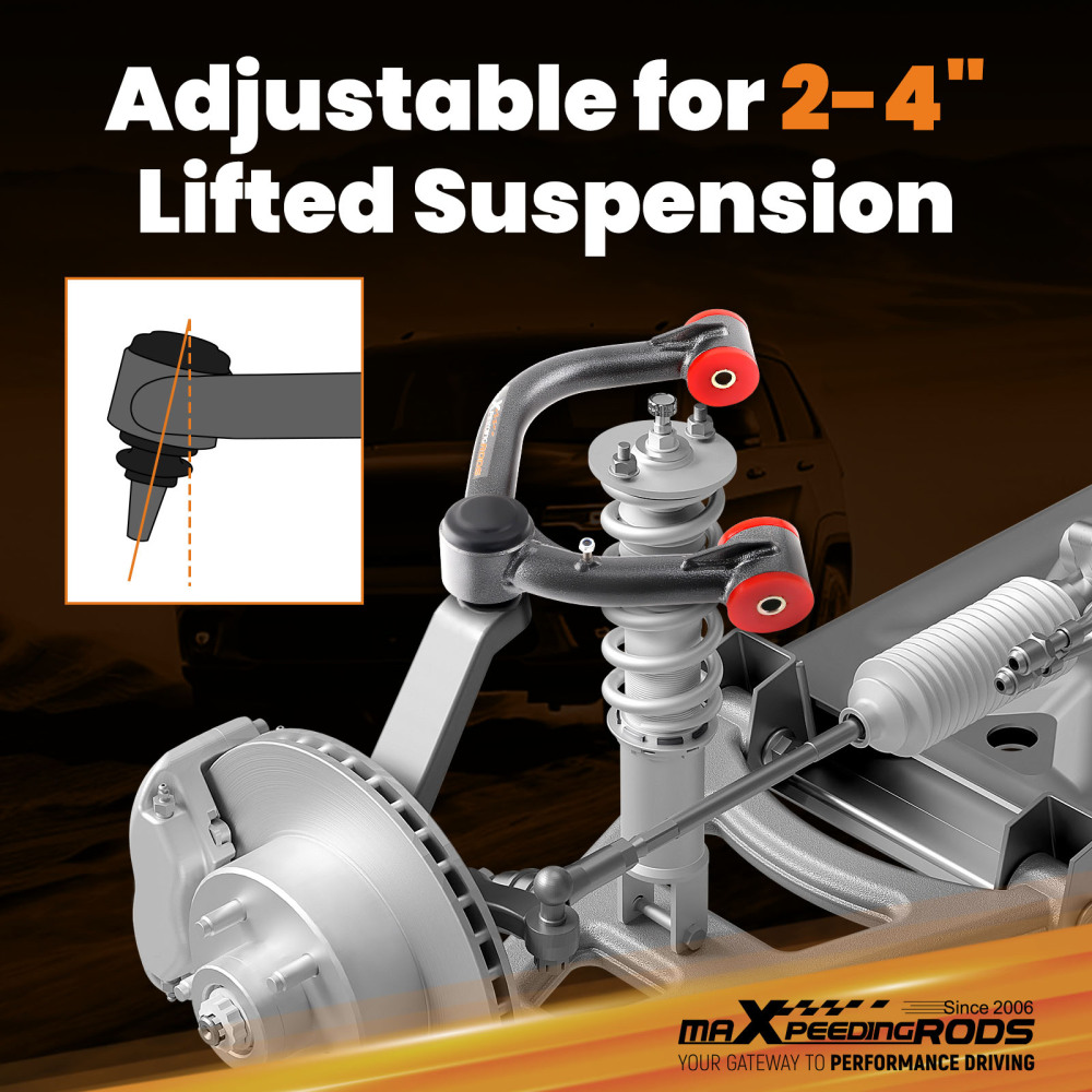 Upper Control Arm 2-4 Lift For 03-24 compatible for Toyota 4Runner 2007-2014 FJ Cruiser GX460