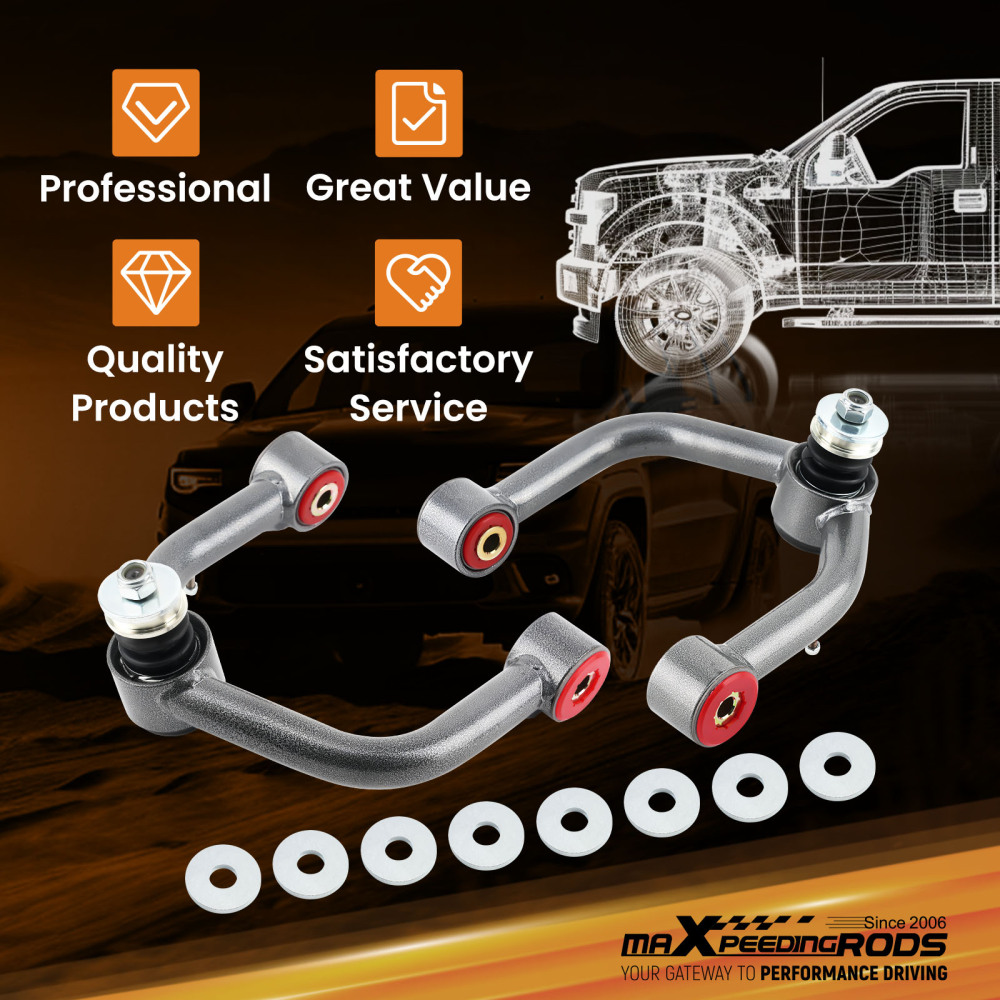 2x Front Upper Control Arms 2-4 Lift For Toyota Tundra 2000-2006 Sequoia 01-07