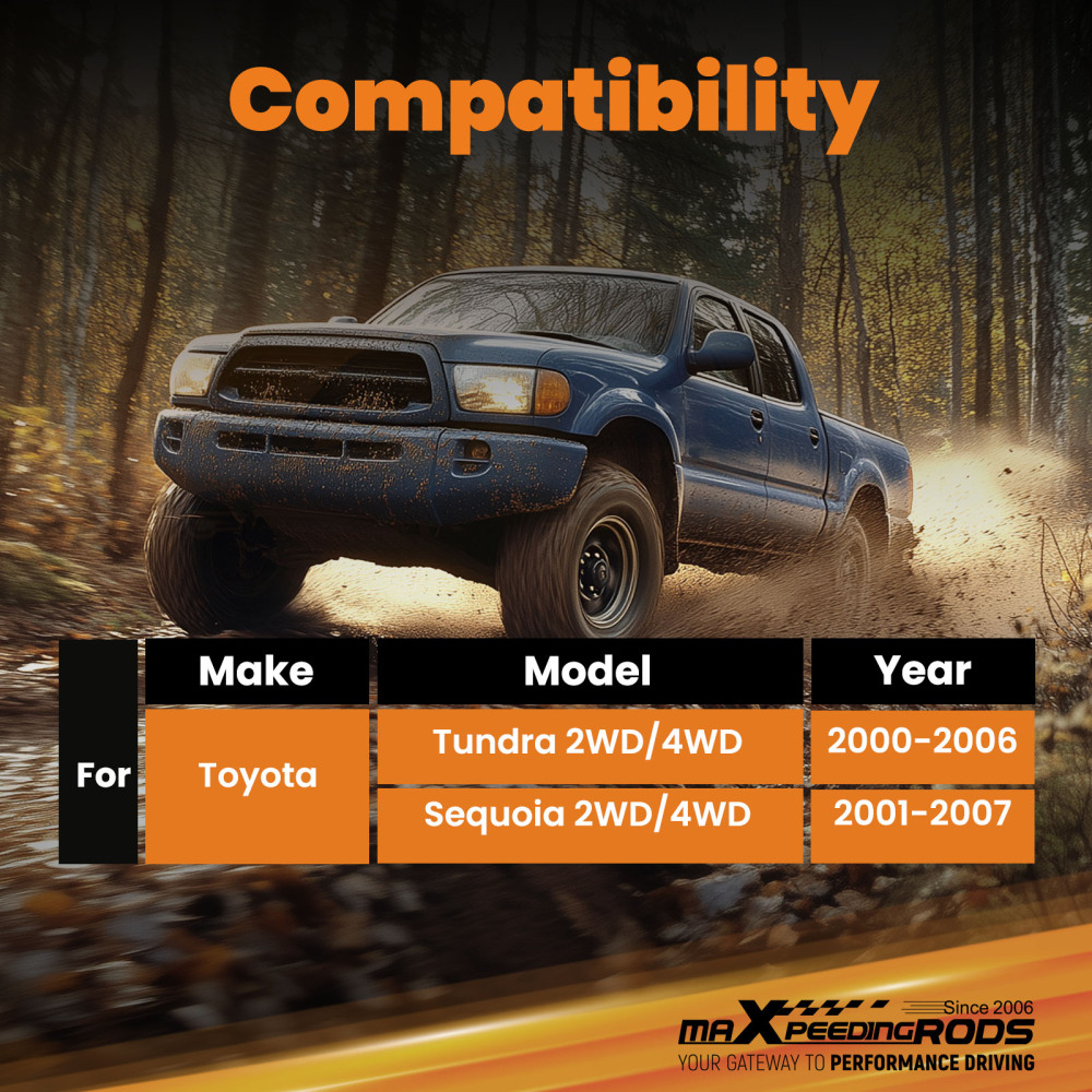 2x Front Upper Control Arms 2-4 Lift For Toyota Tundra 2000-2006 Sequoia 01-07