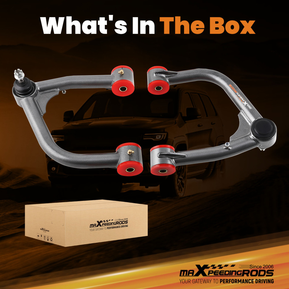 Heavy Duty Front Upper Control Arms 2-4 Lift compatible for Toyota Tundra 07-2022 Tubular