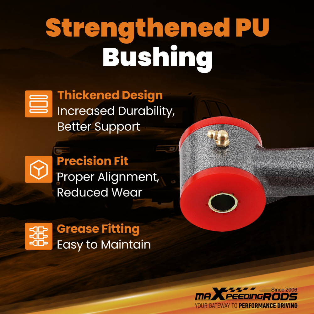 Heavy Duty Front Upper Control Arms 2-4 Lift for Toyota Tundra 07-2022 Tubular