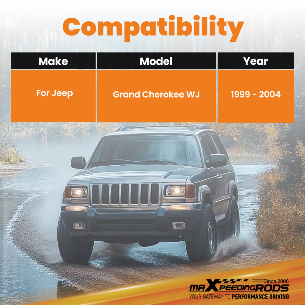 Rear Braccio di controllo inferiore regolabile compatibile per Jeep GrandWJ 1999-2004