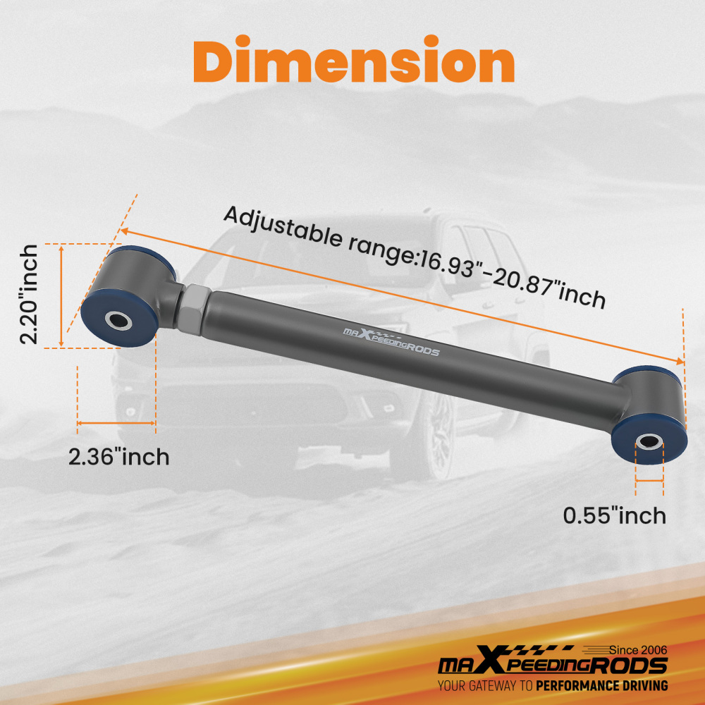 Rear Braccio di controllo inferiore regolabile compatibile per Jeep GrandWJ 1999-2004