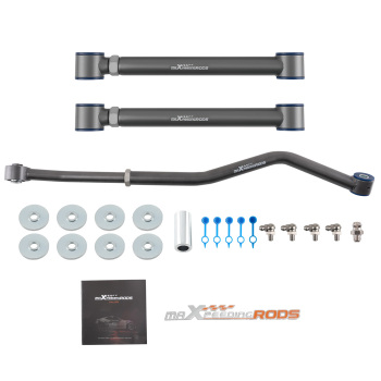 Front Track Bar Rear Control Arm compatible for Jeep Grand Cherokee WJ 1999-2004 1-3.5 Lift
