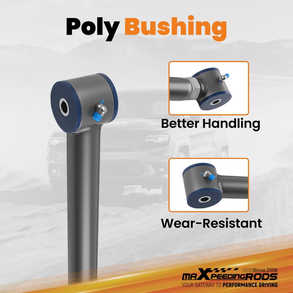 Control ArmsTrack Bar Kit compatible for Jeep Grand Cherokee WJ 1999-2004 Poly Bushing