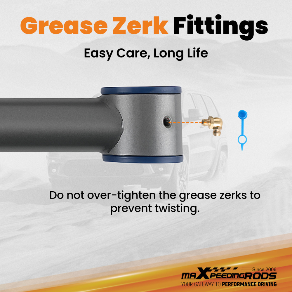 Control ArmsTrack Bar Kit compatible for Jeep Grand Cherokee WJ 1999-2004 Poly Bushing