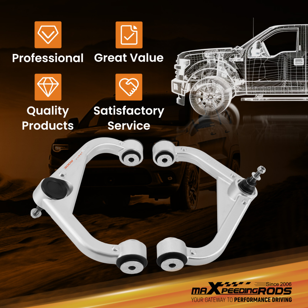 3 Lift Upper Control Arms LeftRight compatible for Chevy GMC 2500HD 2020-2025 2WD 4WD