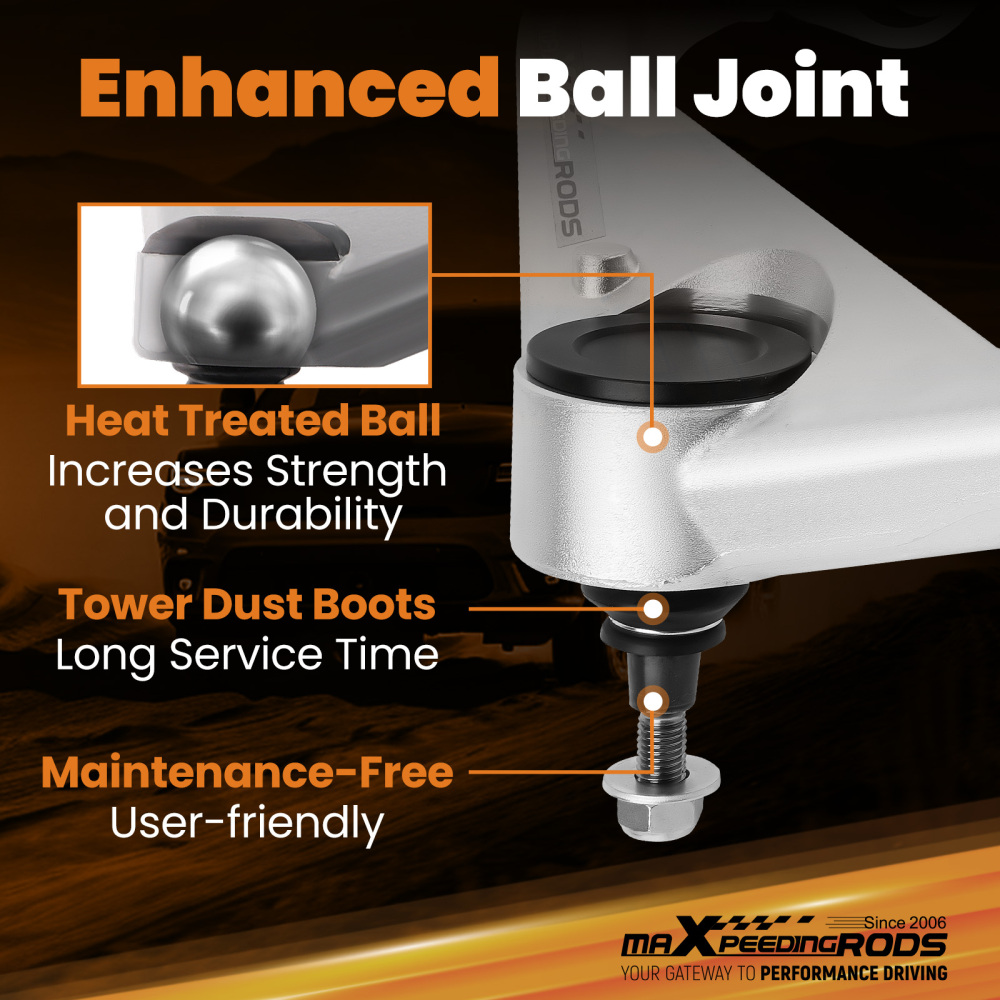 3 Lift Upper Control Arms LeftRight compatible for Chevy GMC 2500HD 2020-2025 2WD 4WD