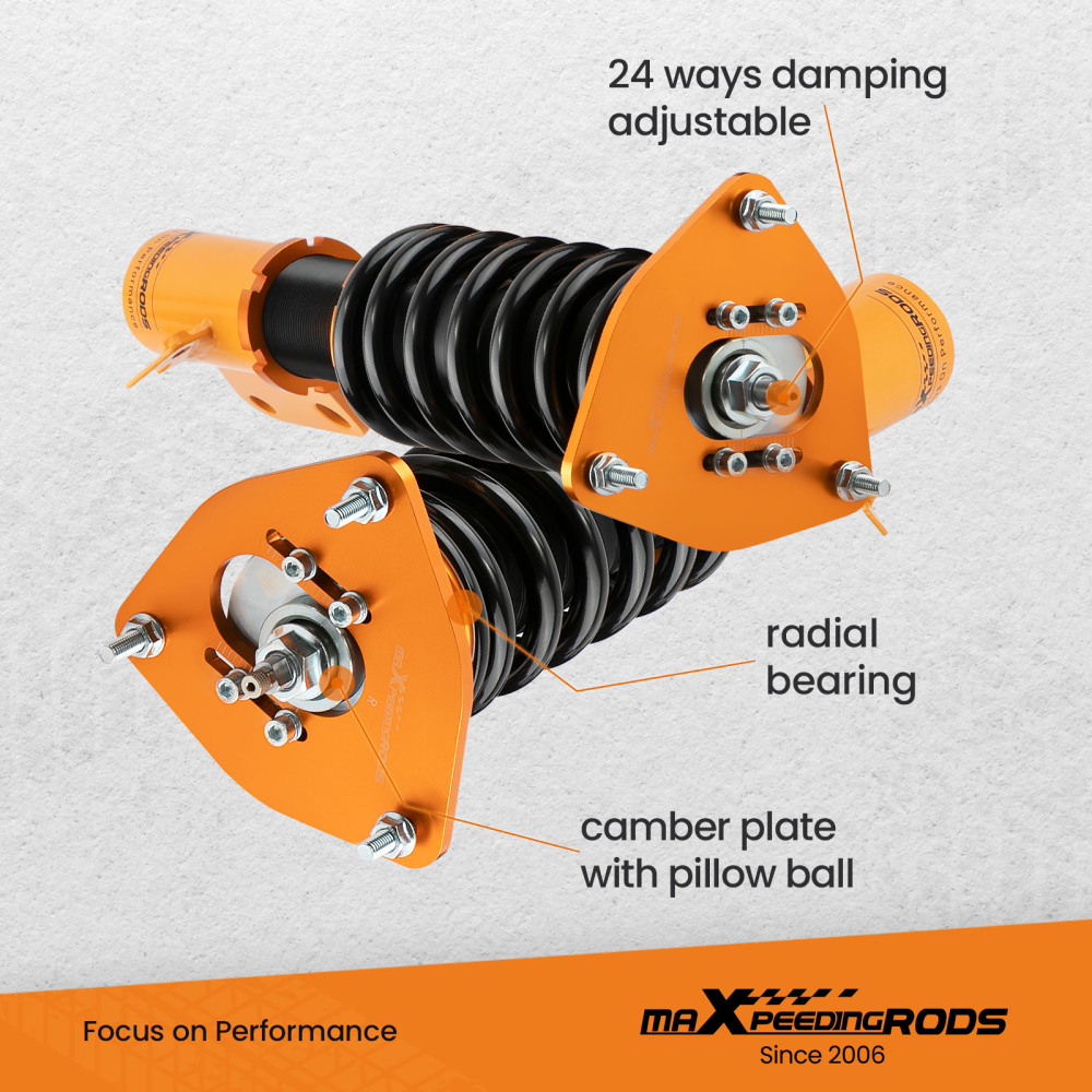 Coilovers/Suspensión roscada compatible para Subaru Impreza WRX 2000-2007 GDA GD9 GGA