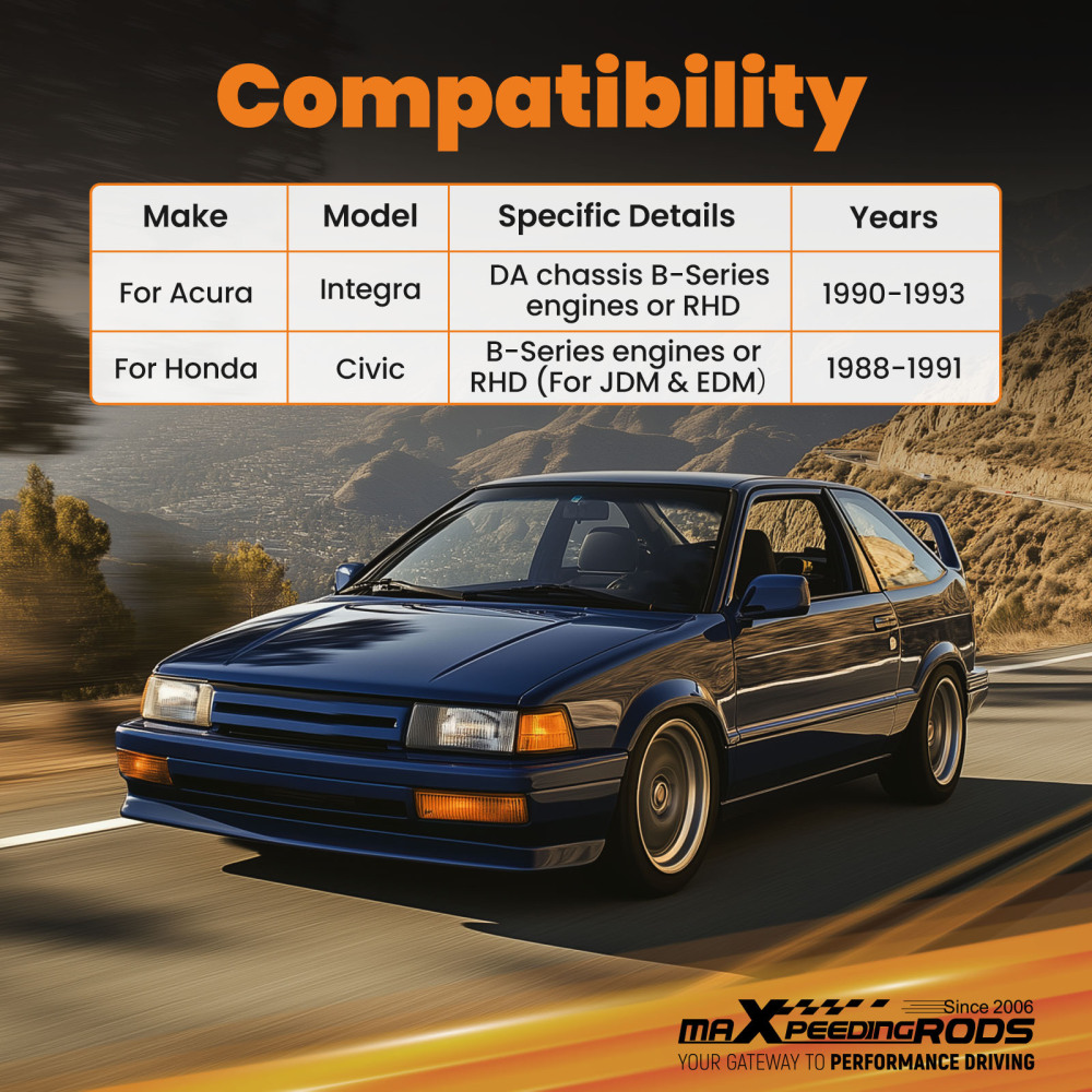 Front Competition Race Traction Bar For Integra Civic 90-93 B-Series Engine