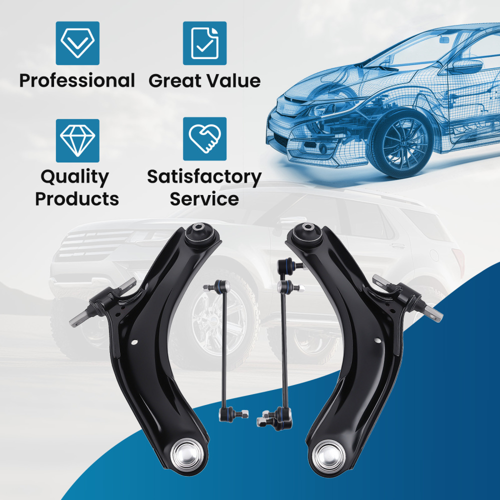 MaXpeedingrods Front Struts + Control Arms compatible for Nissan Rogue 2012-13 Select 14-15