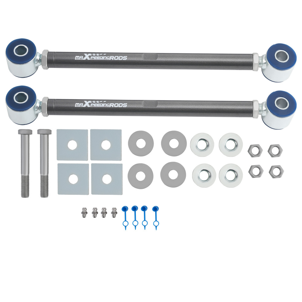 2x Adjustable Rear Strut Rods for 1980-1982 compatible for Chevrolet Corvette Control Arm Kit