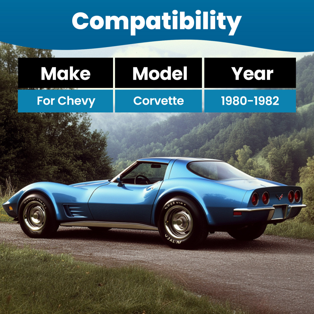 2x Adjustable Rear Strut Rods for 1980-1982 compatible for Chevrolet Corvette Control Arm Kit