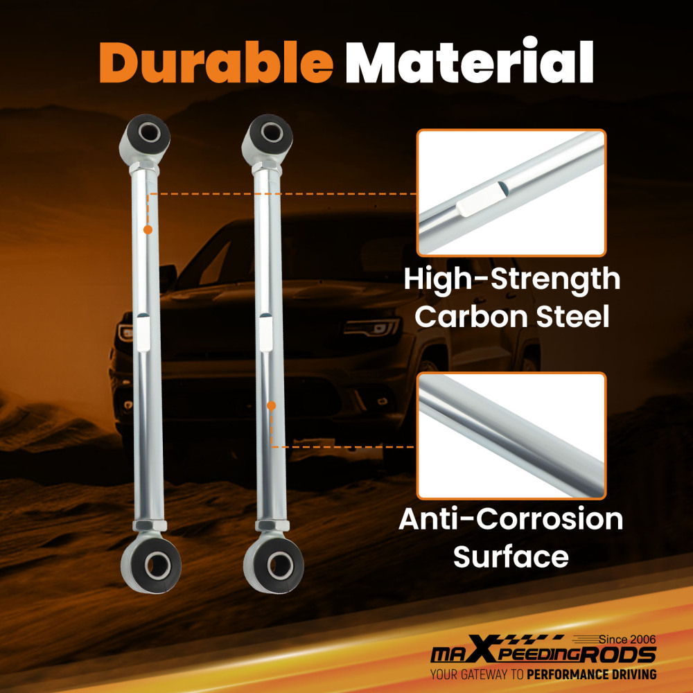 CSR Adjustable Rear Strut Rods Bar Urethane Bushings Hardware compatible for Corvette 63-79 suspension arms