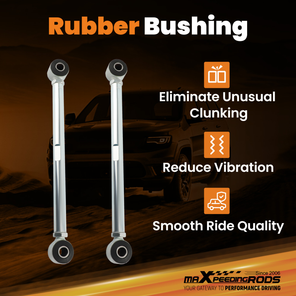 CSR Adjustable Rear Strut Rods Bar Urethane Bushings Hardware compatible for Corvette 63-79 suspension arms