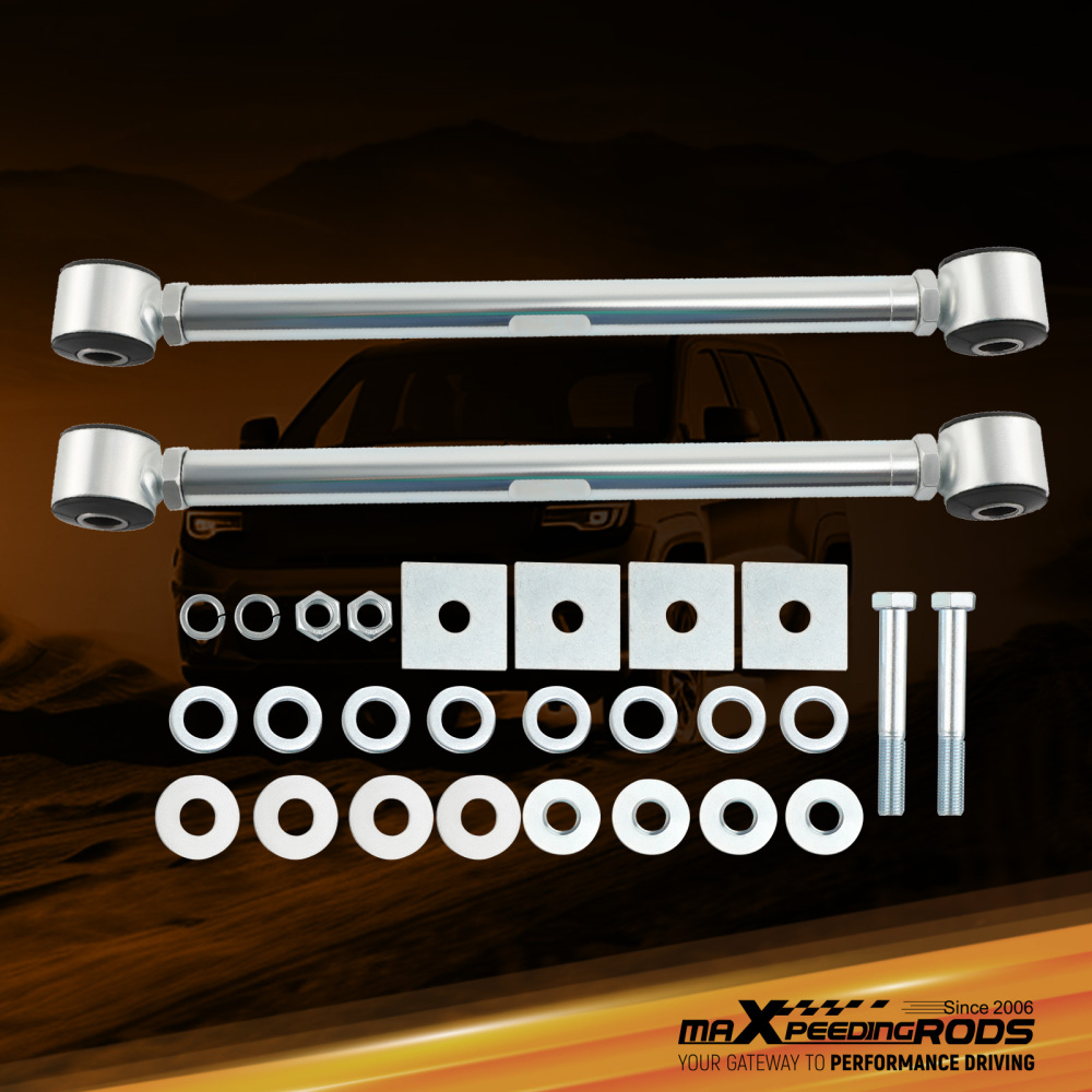 CSR Adjustable Rear Strut Rods Bar Urethane Bushings Hardware compatible for Corvette 63-79 suspension arms