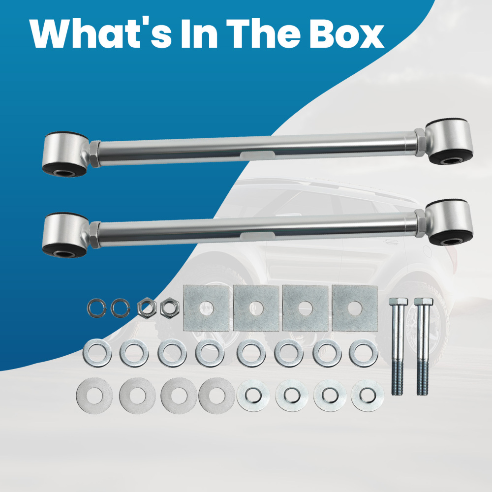 CSR Adjustable Rear Strut Rods Bar Urethane Bushings Hardware compatible for Corvette 63-79 suspension arms