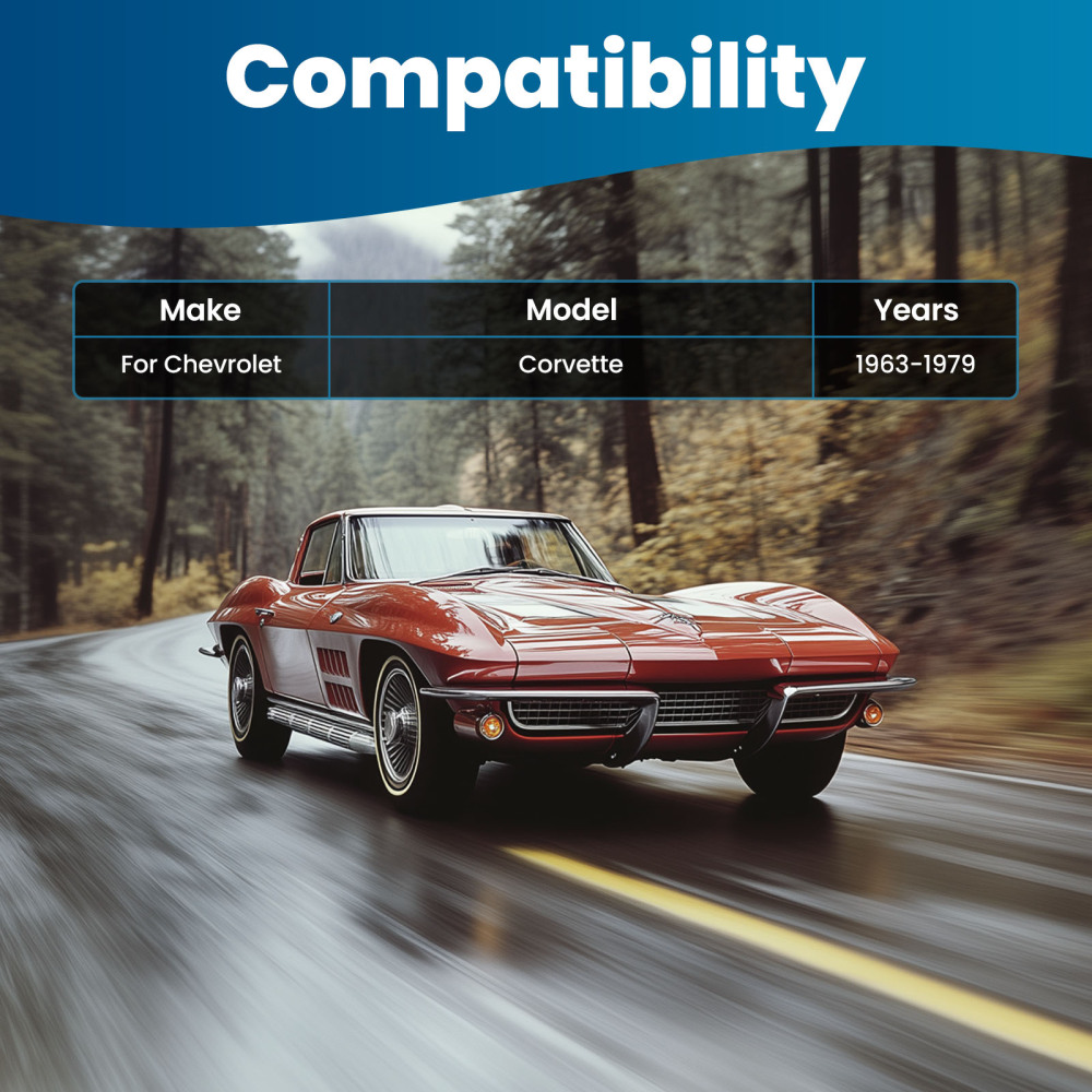 CSR Adjustable Rear Strut Rods Bar Urethane Bushings Hardware compatible for Corvette 63-79 suspension arms