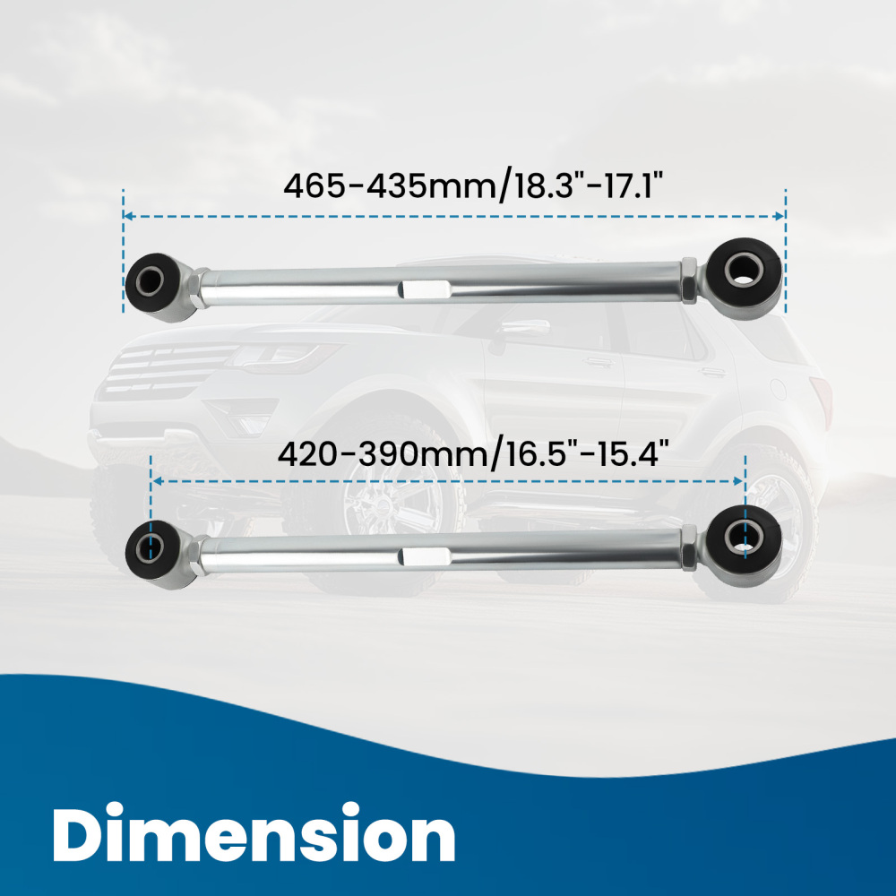 CSR Adjustable Rear Strut Rods Bar Urethane Bushings Hardware compatible for Corvette 63-79 suspension arms