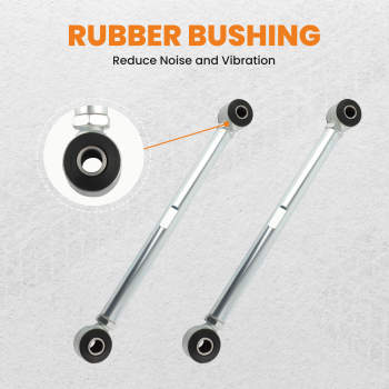 CSR Adjustable Rear Strut Rods Bar Urethane Bushings Hardware compatible for Corvette 63-79 suspension arms