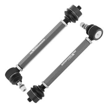 Adjustable Tie Rod Kit For 2001-2010 compatible for Chevy GMC Sierra 2500HD 3500HD 4WD