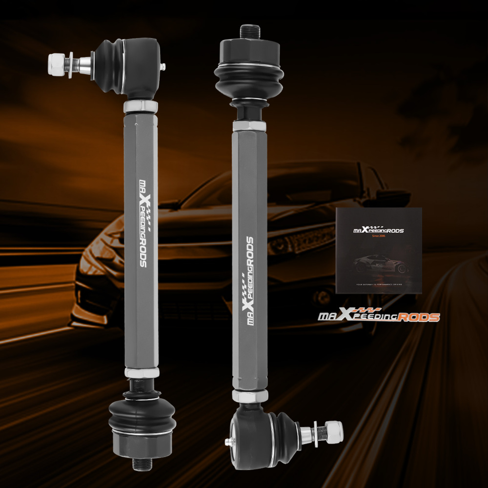 Adjustable Tie Rod Kit For 2001-2010 compatible for Chevy GMC Sierra 2500HD 3500HD 4WD