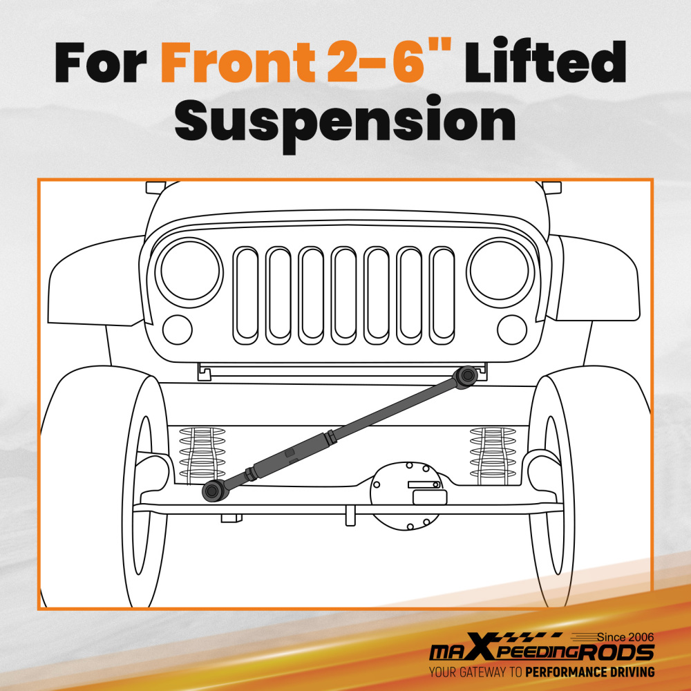 Front Adjustable Track Bar Compatible for Ford F-250 F-350 (1999-2004) Excursion (2000-2005)suspension arms