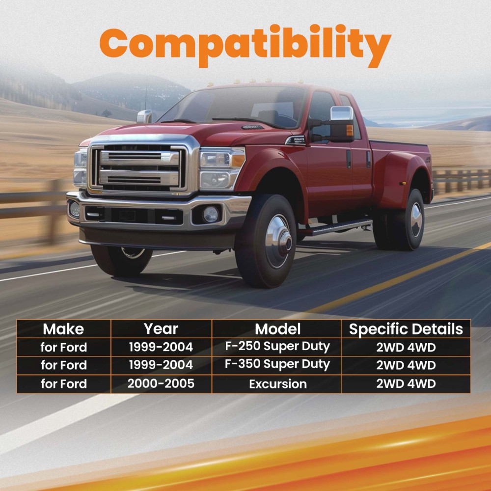 Barra de seguimiento ajustable delantera compatible para Ford F250 1999 2000 2001 2002 2003