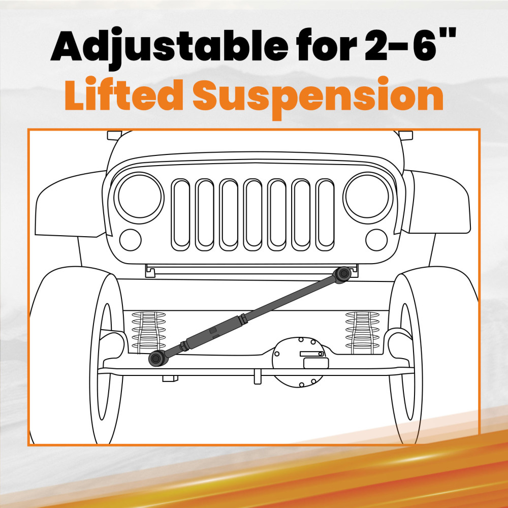 Barra de seguimiento ajustable delantera compatible para Ford F250 1999 2000 2001 2002 2003
