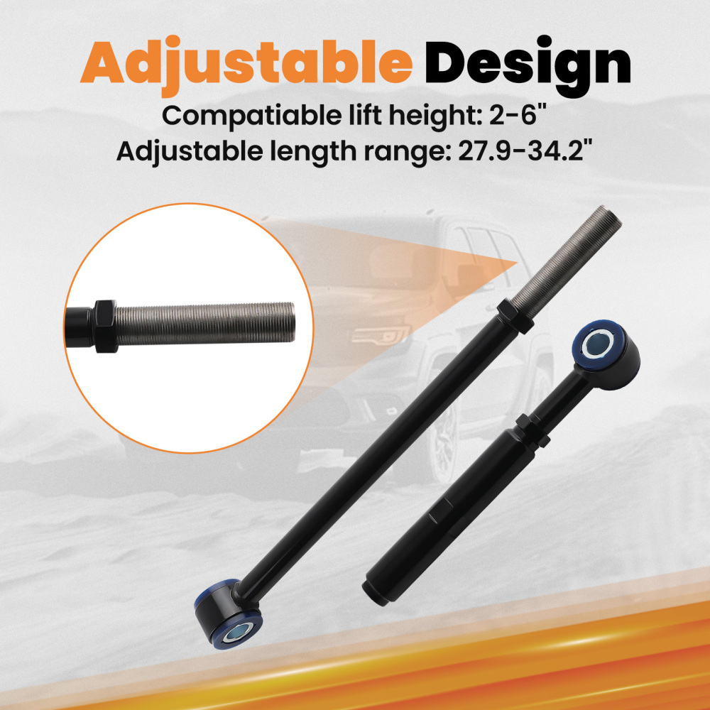 Barra de seguimiento ajustable delantera compatible para Ford F250 1999 2000 2001 2002 2003