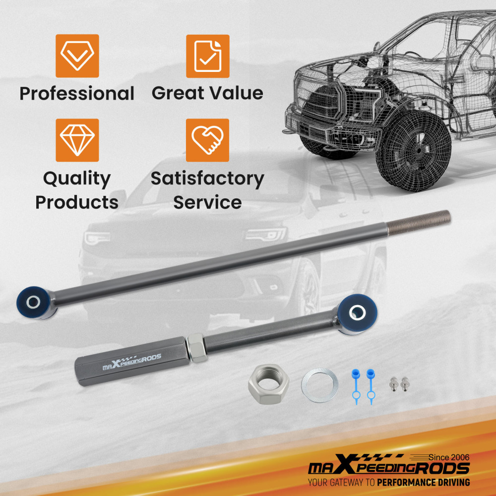 Adjustable Rear Track Bar 0-6in Lift Kits for 2003-24 compatible for 4Runner 2007-14 FJ Cruiser