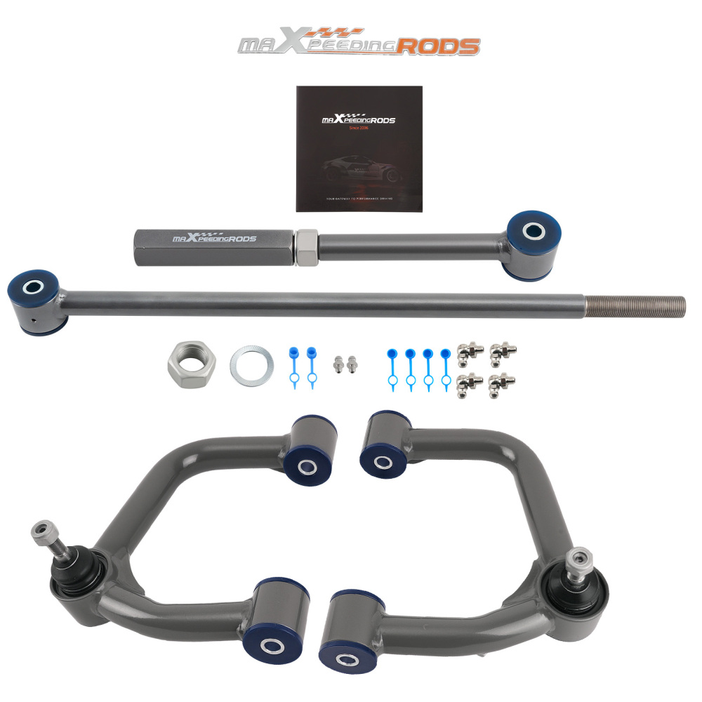 2-4 Upper Control Arms Rear Track Bar compatible for Toyota 4Runner 03-24 FJ Cruiser 07-14